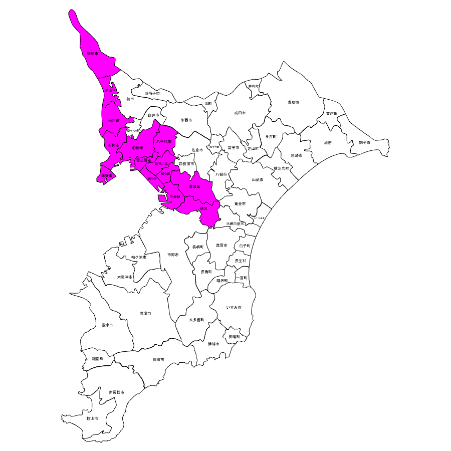 千葉県集配エリア