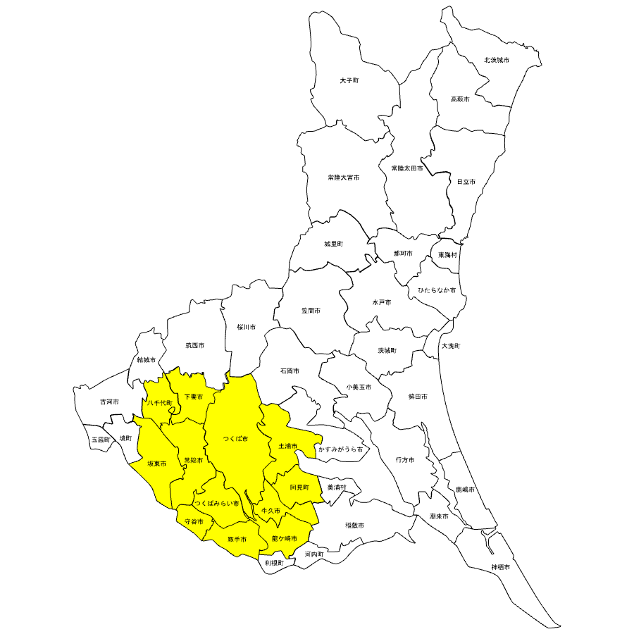 茨城県集配エリア